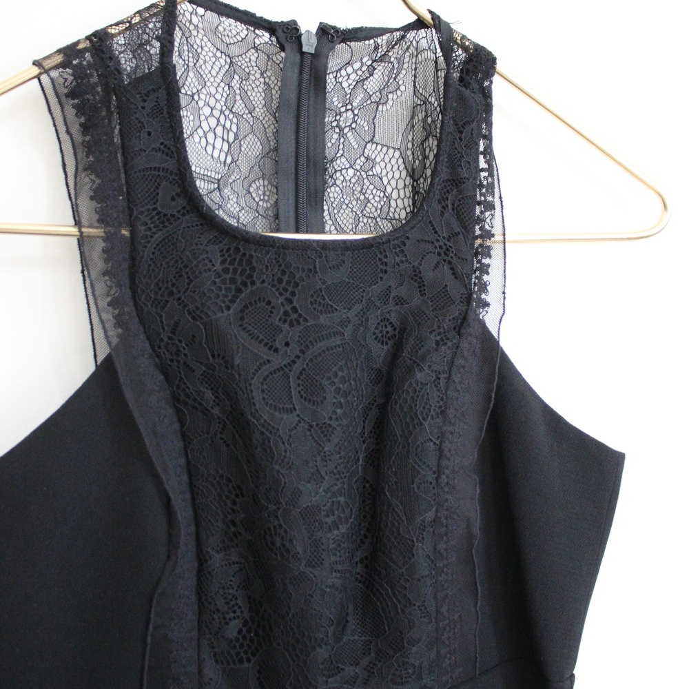 BCBG Little black dress with lace details